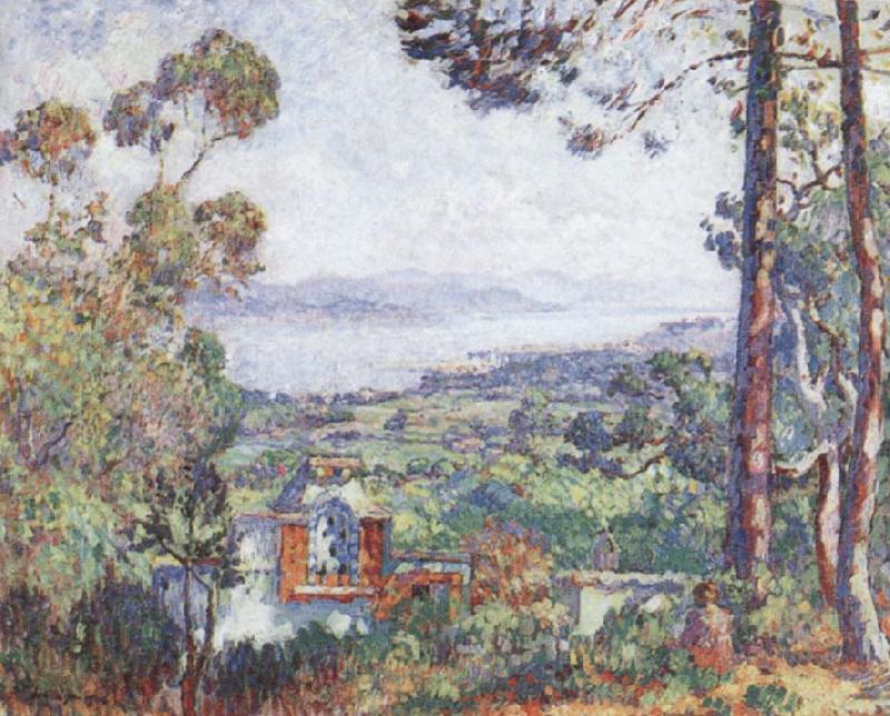 Henry Lebasques View of Sanit-Tropez Spain oil painting art